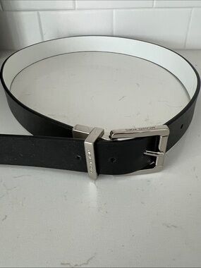 Michael Kors Black with White Reversible Leather Men’s Belt
